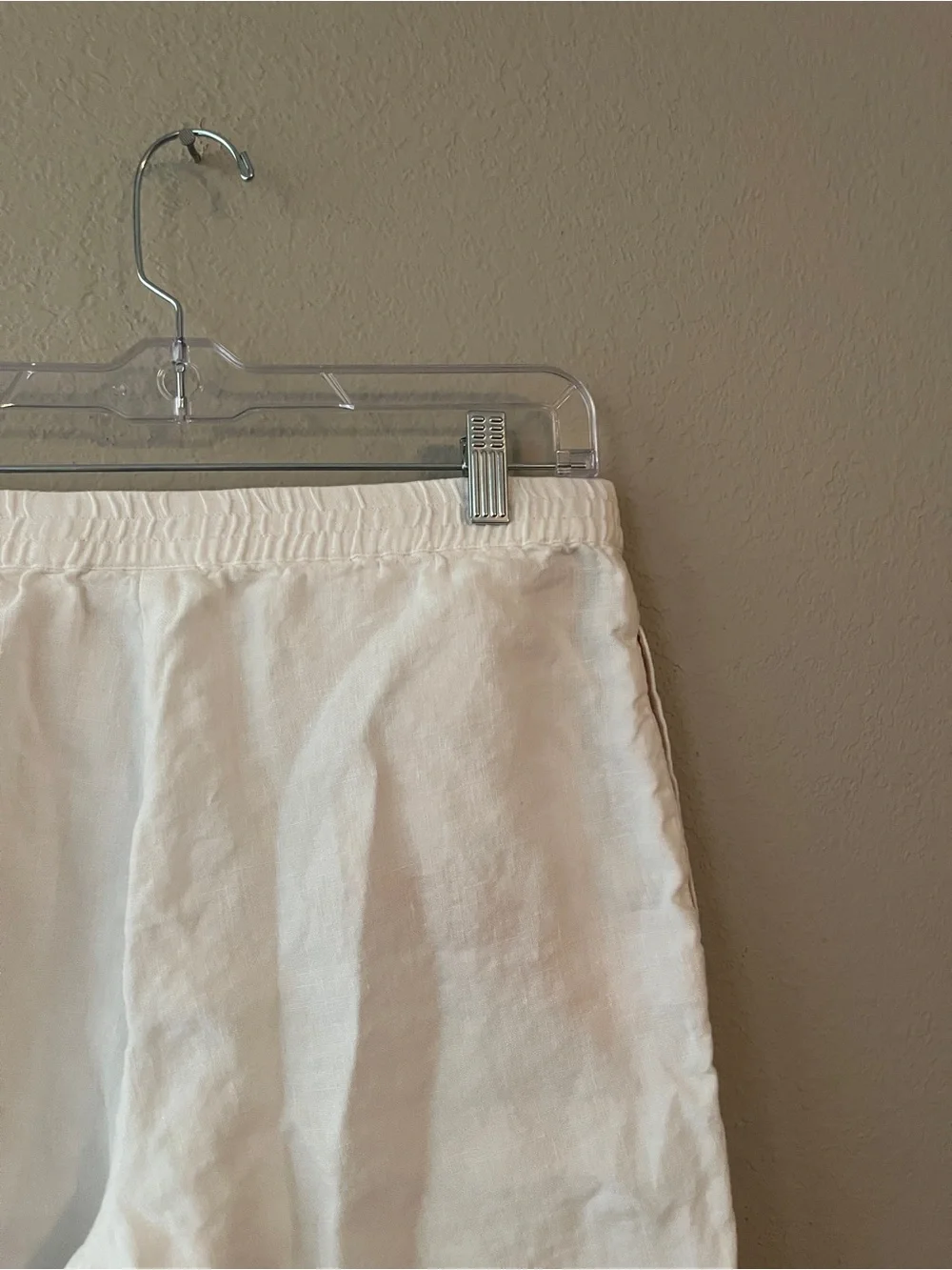 J Jill Love Linen White Linen Shorts - Classic Summer Staple Small